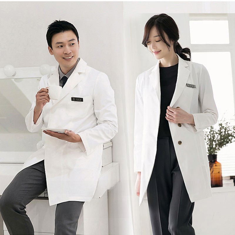Medical Lab Design - Damski fartuch medyczny slim fit z